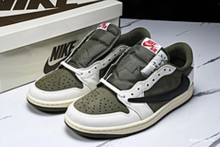 Air 1 Travis  Low Jordan OLIVE x Scott 1111